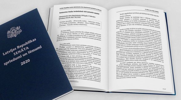 This year the Yearbook of Senate’s Rulings has been published in a new format