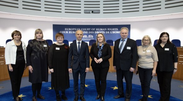 Senāta delegācija pieredzes apmaiņas vizītē Eiropas Cilvēktiesību tiesā