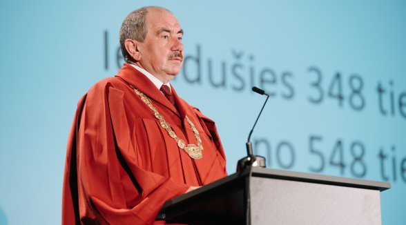 Augstākās tiesas un Tieslietu padomes priekšsēdētāja Ivara Bičkoviča runa Latvijas tiesnešu konferencē 