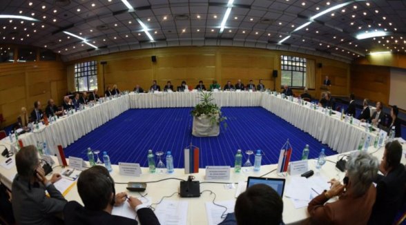 Ivars Bičkovičs Centrālās un Austrumeiropas Augstāko tiesu priekšsēdētāju konferencē iepazīstina ar Latvijas tiesu komunikācijas iniciatīvām