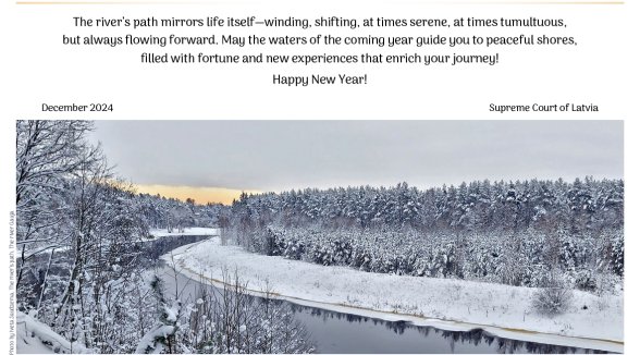 Supreme Court's New Year greetings