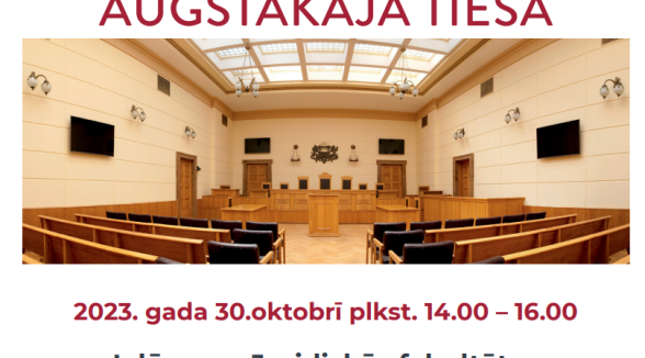Augstākā tiesa aicina studentus uz Pirmkursnieku dienu