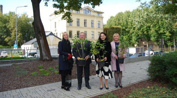 Three lilacs will flourish in the name of the state governed by the rule of law at the building of administrative courts 