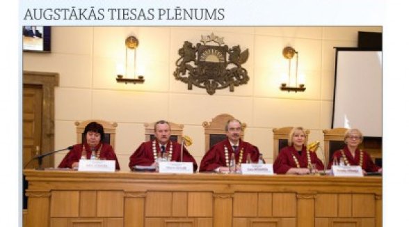 Augstākās tiesas Biļetenā publicēts pārskats par tiesas darbu 2015.gadā