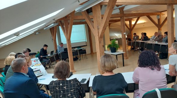 Senāta Civillietu departamenta priekšsēdētājs tiekas ar Kurzemes apgabala tiesu tiesnešiem