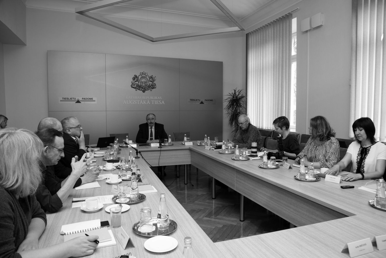 Sarunā ar žurnālistiem Augstākās tiesas priekšsēdētājs <BR>Ivars Bičkovičs