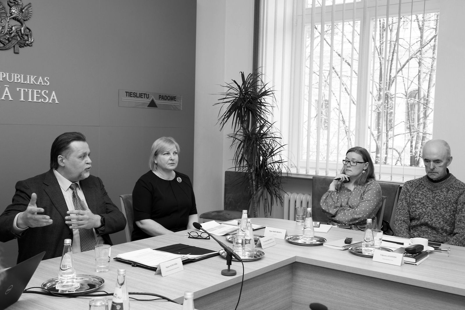Civillietu departamenta priekšsēdētājs Aigars Strupišs un <BR>Administratīvo lietu departamenta priekšsēdētāja Veronika Krūmiņa