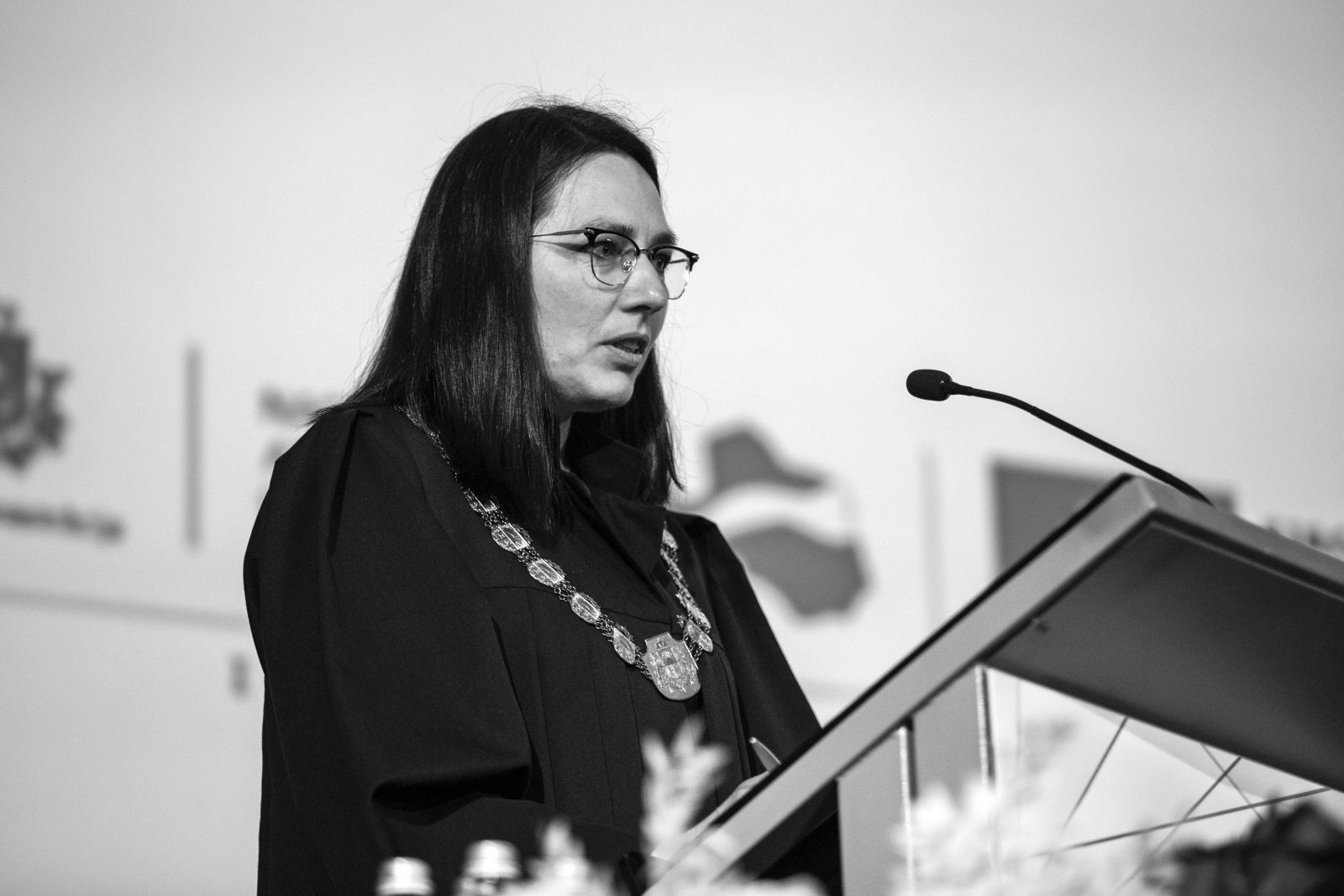 Tiesnešu disciplinārkolēģijas locekle Ilze Freimane runāja par<BR>tiesnešu disciplinārās atbildības aktuālajiem jautājumiem